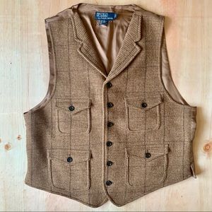 Men’s Vintage Polo Ralph Lauren Wool Vest Larg